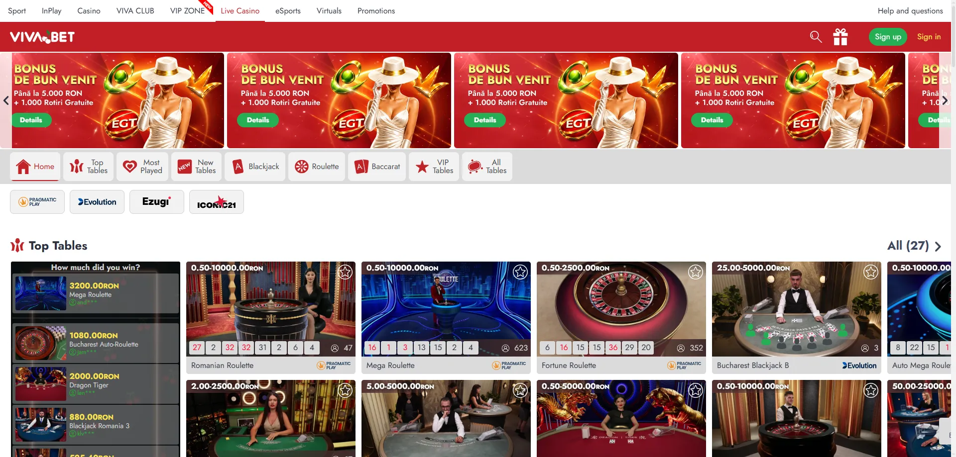 Casino en vivo VIVABET con crupieres reales — ruleta y blackjack en directo